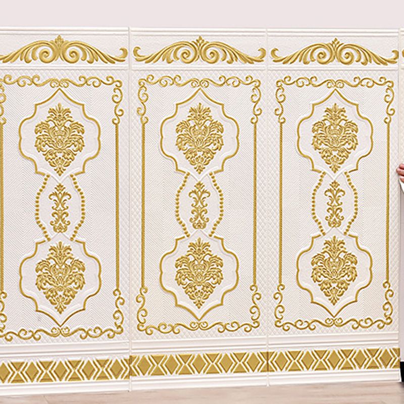 Pannello decorativo 3D effetto rilievo stile Glam impermeabile per soggiorno