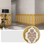 Pannello decorativo 3D effetto rilievo stile Glam impermeabile per soggiorno