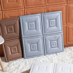 Pannello decorativo 3D imbottito per parete bagno e soggiorno