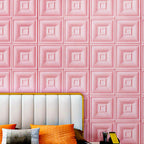 Pannello decorativo 3D imbottito per parete bagno e soggiorno