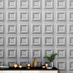 Pannello decorativo 3D imbottito per parete bagno e soggiorno