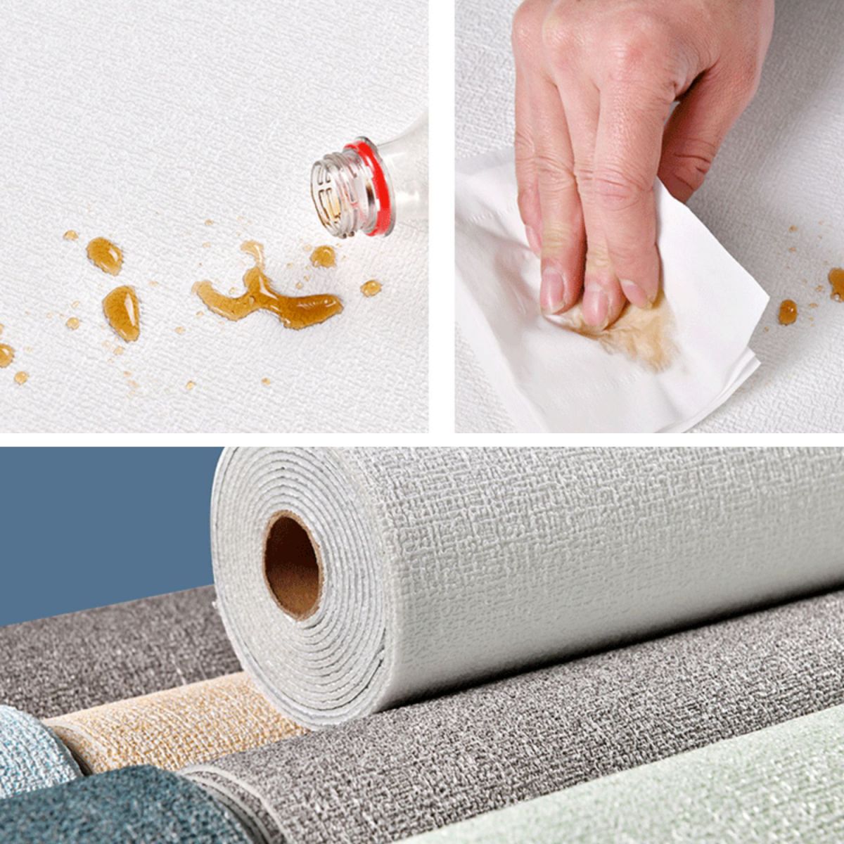 Pannello decorativo autoadesivo effetto boiserie perla per pareti