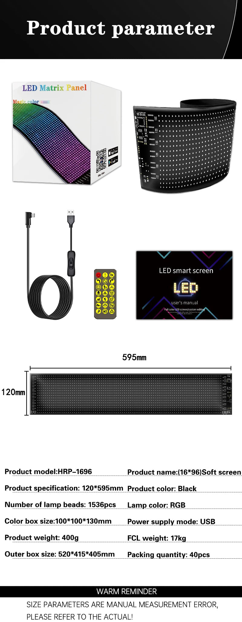 Pannello display LED pixel programmabile