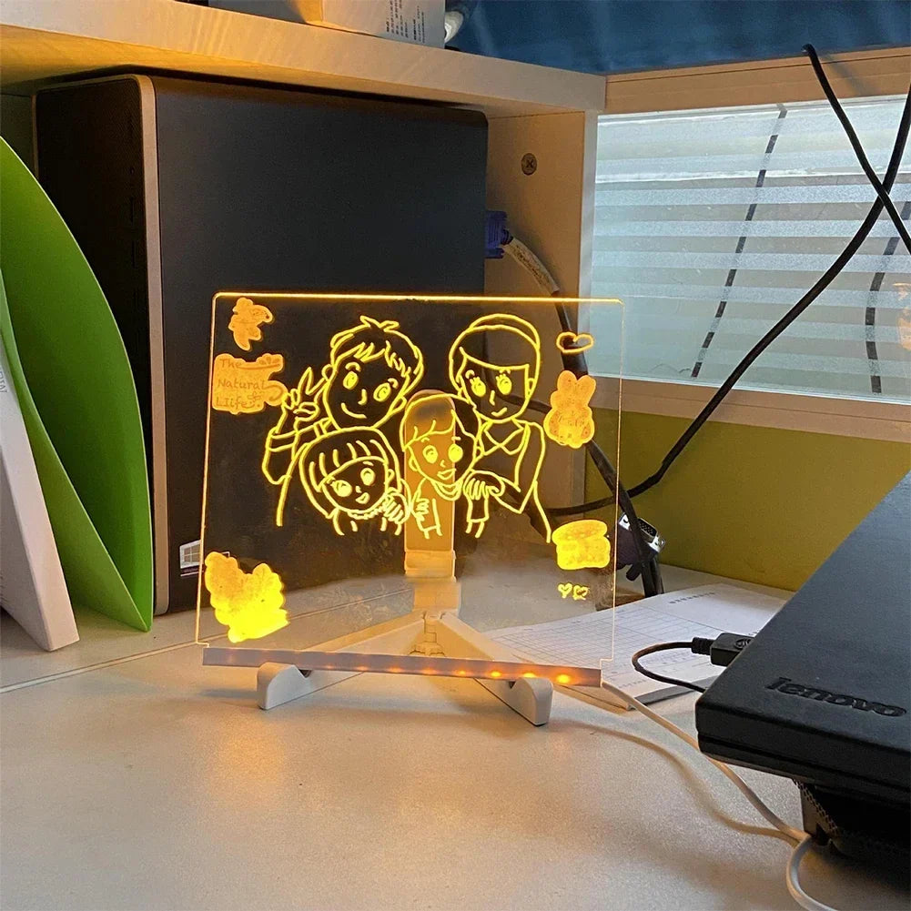 Pannello luminoso LED in acrilico cancellabile