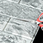 Pannello murale 3D autoadesivo effetto rilievo quadrato