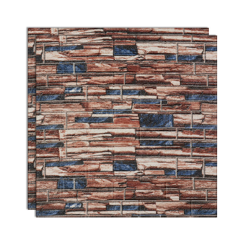 Pannello murale 3D autoadesivo effetto rilievo quadrato