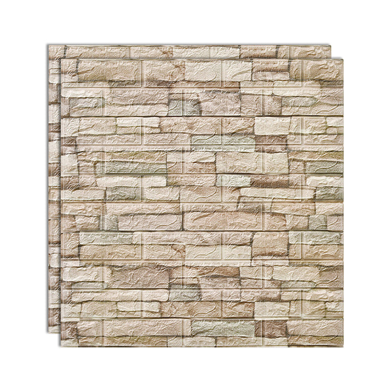 Pannello murale 3D autoadesivo effetto rilievo quadrato