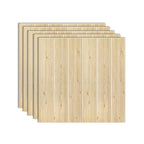 Pannello murale adesivo effetto legno con retro in schiuma
