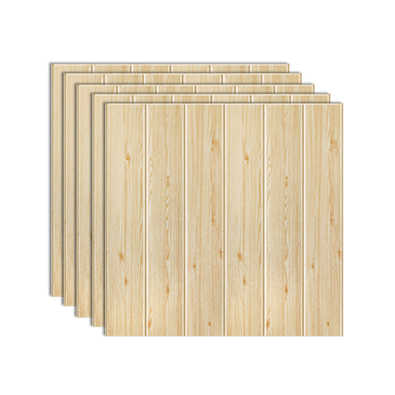 Pannello murale adesivo effetto legno con retro in schiuma