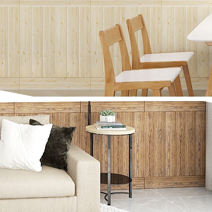 Pannello murale adesivo effetto legno con retro in schiuma