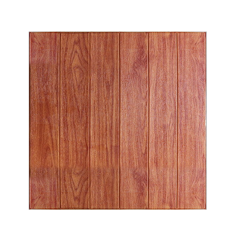 Pannello murale adesivo effetto legno con retro in schiuma