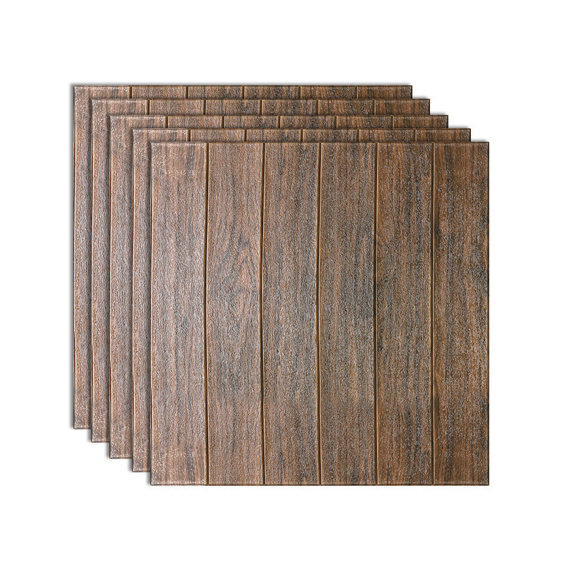Pannello murale adesivo effetto legno con retro in schiuma