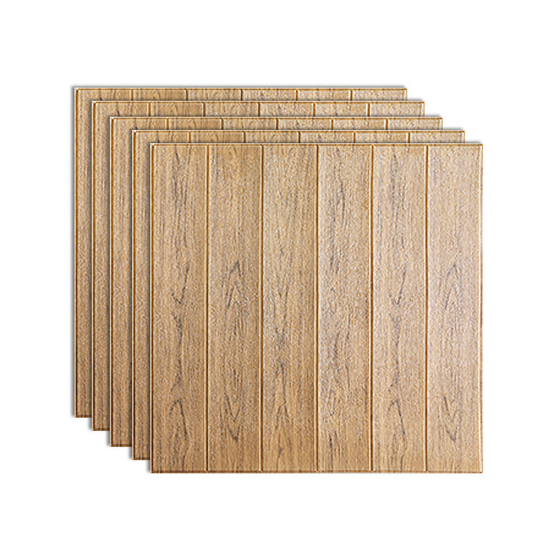 Pannello murale adesivo effetto legno con retro in schiuma