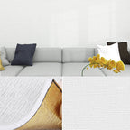Pannello rivestimento murale imbottito effetto lino con texture