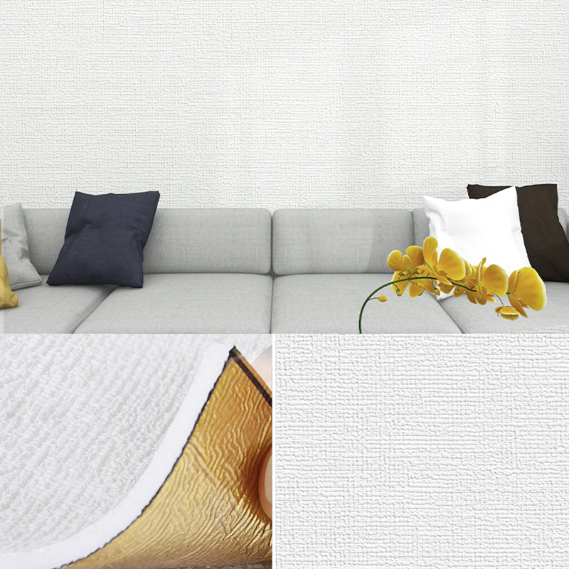 Pannello rivestimento murale imbottito effetto lino con texture