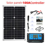 Pannello solare flessibile SolaVibe 1200W con controller di carica 100A e 2 porte USB