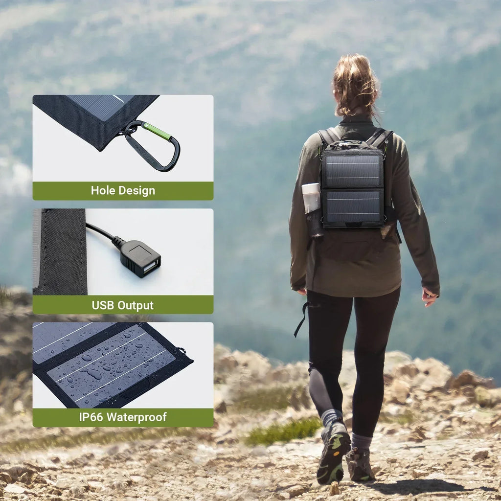 Pannello solare pieghevole Solvita Mini 10W USB – ultraleggero per outdoor e viaggi