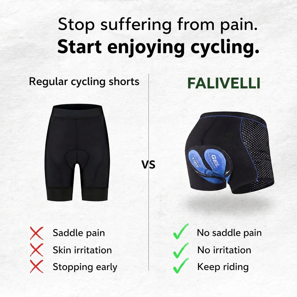 Pantaloncini da ciclismo per donna e uomo con imbottitura in gel Veloride