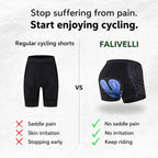Pantaloncini da ciclismo per donna e uomo con imbottitura in gel Veloride