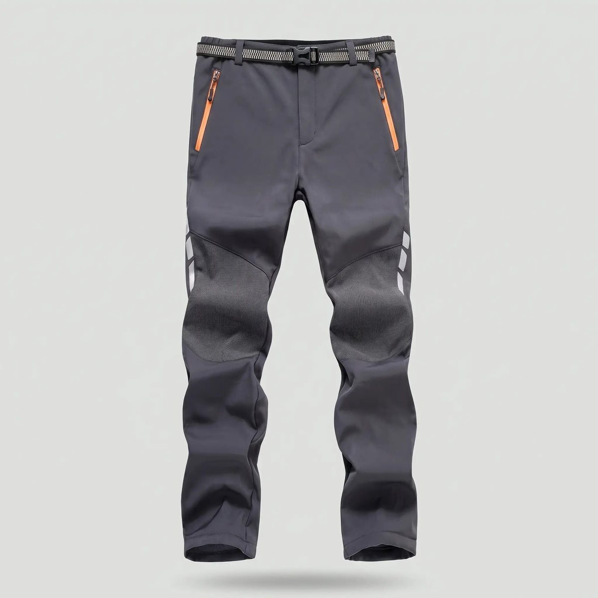 Pantaloni da trekking da uomo con fodera in pile e resistenza all'acqua