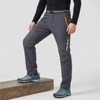 Pantaloni da trekking da uomo con fodera in pile e resistenza all'acqua