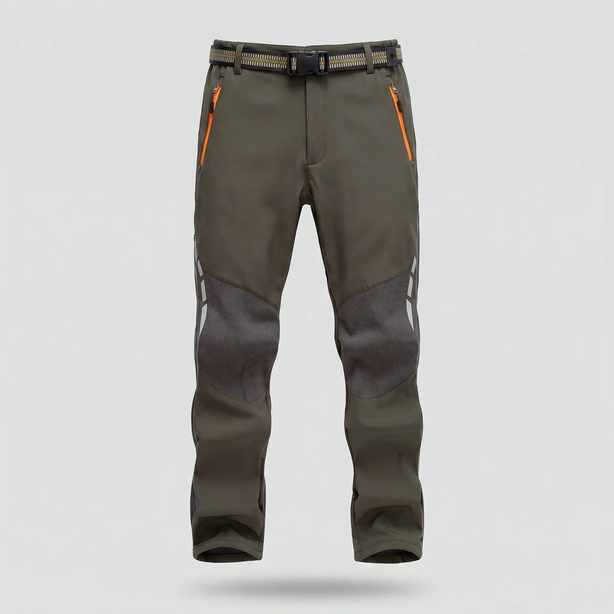 Pantaloni da trekking da uomo con fodera in pile e resistenza all'acqua