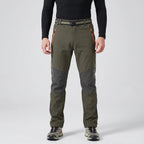 Pantaloni da trekking da uomo con fodera in pile e resistenza all'acqua