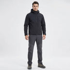 Pantaloni da trekking da uomo con fodera in pile e resistenza all'acqua