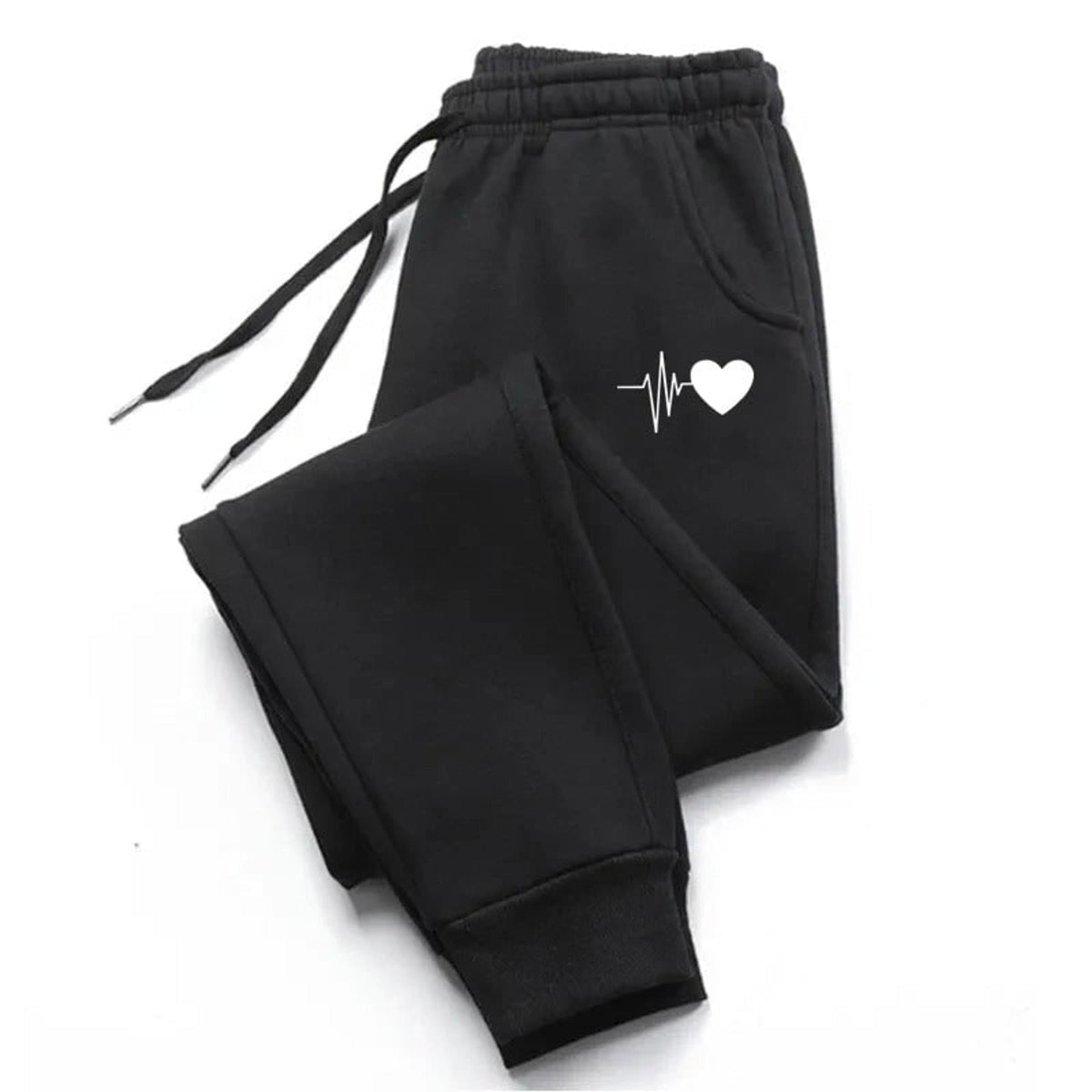 Pantaloni fitness da donna con coulisse regolabile e tasche laterali