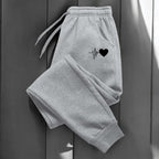 Pantaloni fitness da donna con coulisse regolabile e tasche laterali