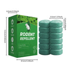 Pastiglie repellenti per roditori all'essenza naturale di menta – Confezione da 12