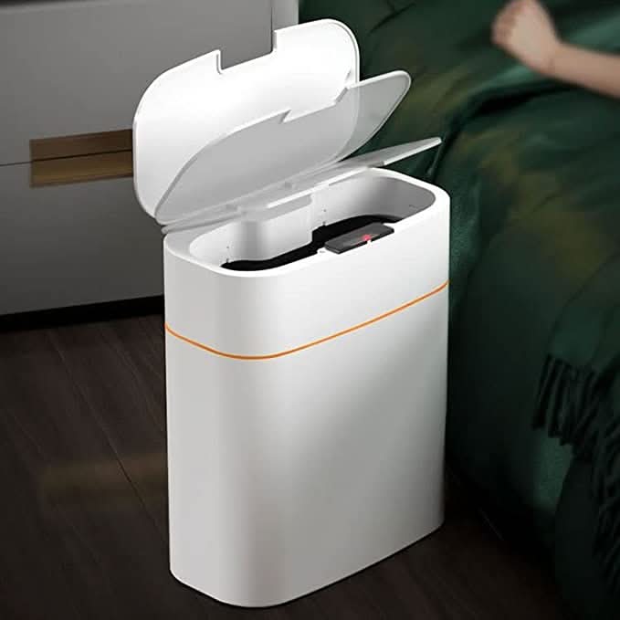 Pattumiera intelligente da 13 litri con sensore a infrarossi e coperchio automatico