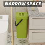 Pattumiera mini Binova con coperchio – appendibile e da parete per cucina, bagno e ufficio