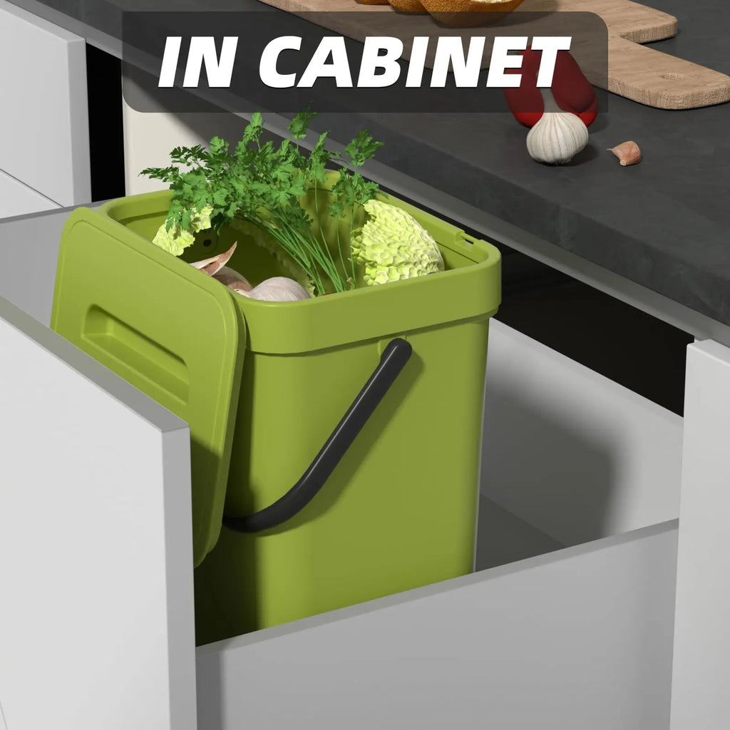 Pattumiera mini Binova con coperchio – appendibile e da parete per cucina, bagno e ufficio