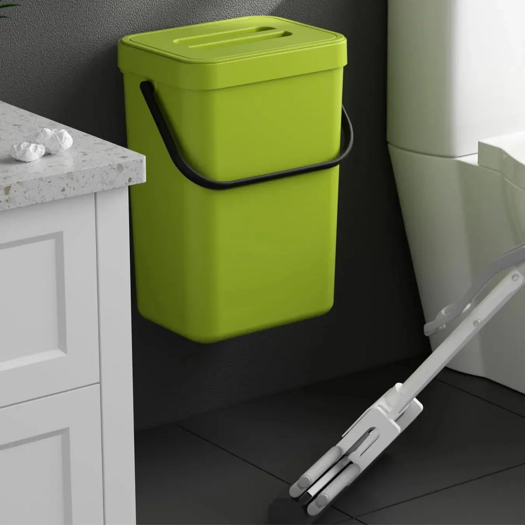 Pattumiera mini Binova con coperchio – appendibile e da parete per cucina, bagno e ufficio
