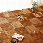Pavimento laminato effetto pino scuro resistente alla muffa