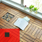 Pavimento laminato effetto pino scuro resistente alla muffa