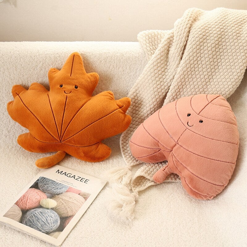 Peluche foglie autunnali kawaii