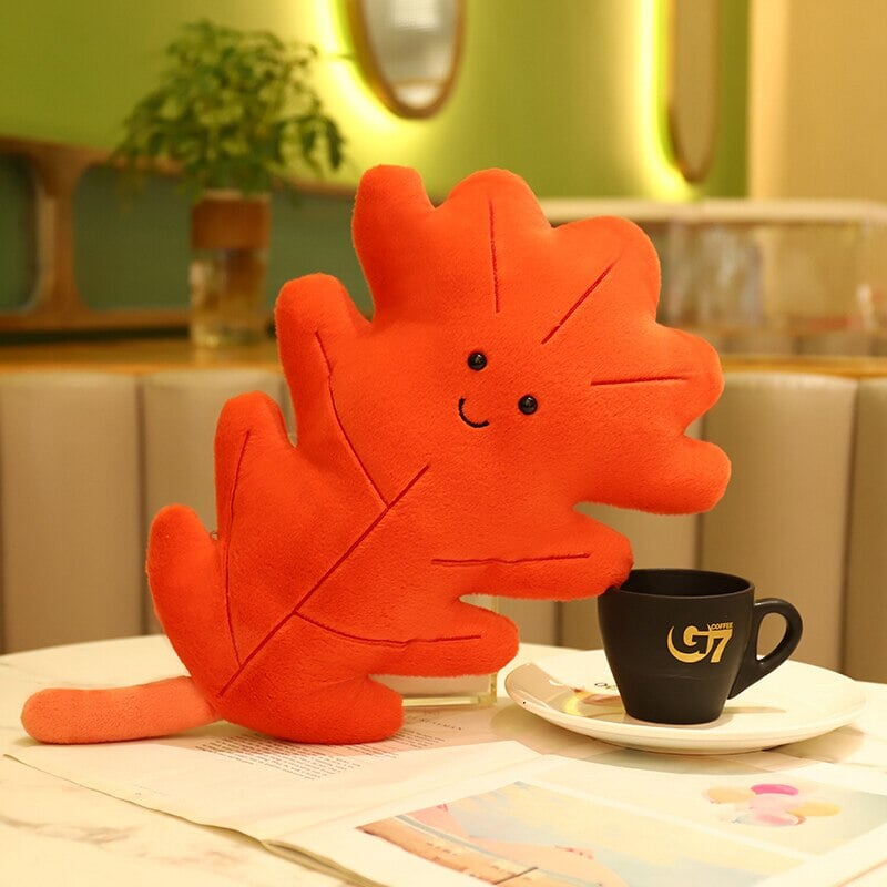 Peluche foglie autunnali kawaii