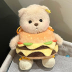 Peluche orsetto con costume da hamburger