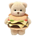 Peluche orsetto con costume da hamburger