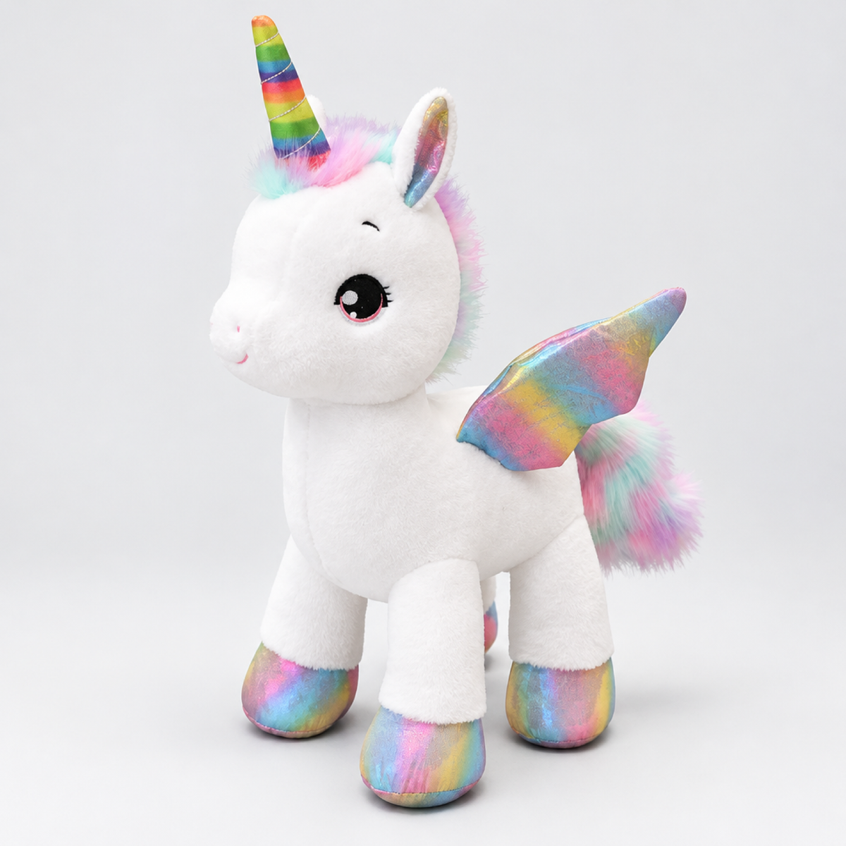 Peluche unicorno morbido, cuscino coccoloso arcobaleno per bambini