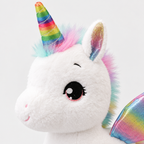 Peluche unicorno morbido, cuscino coccoloso arcobaleno per bambini