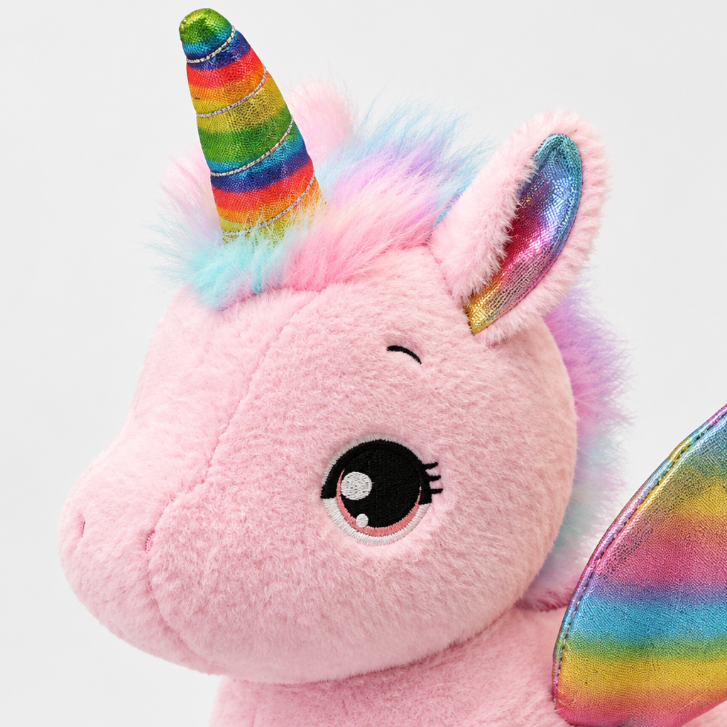 Peluche unicorno morbido, cuscino coccoloso arcobaleno per bambini