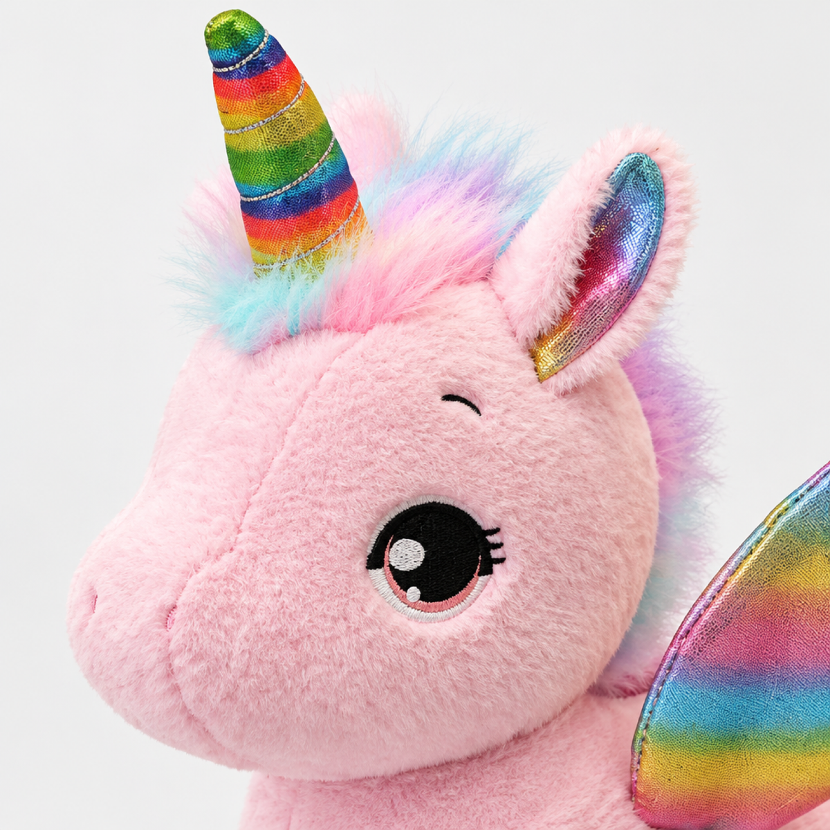 Peluche unicorno morbido, cuscino coccoloso arcobaleno per bambini