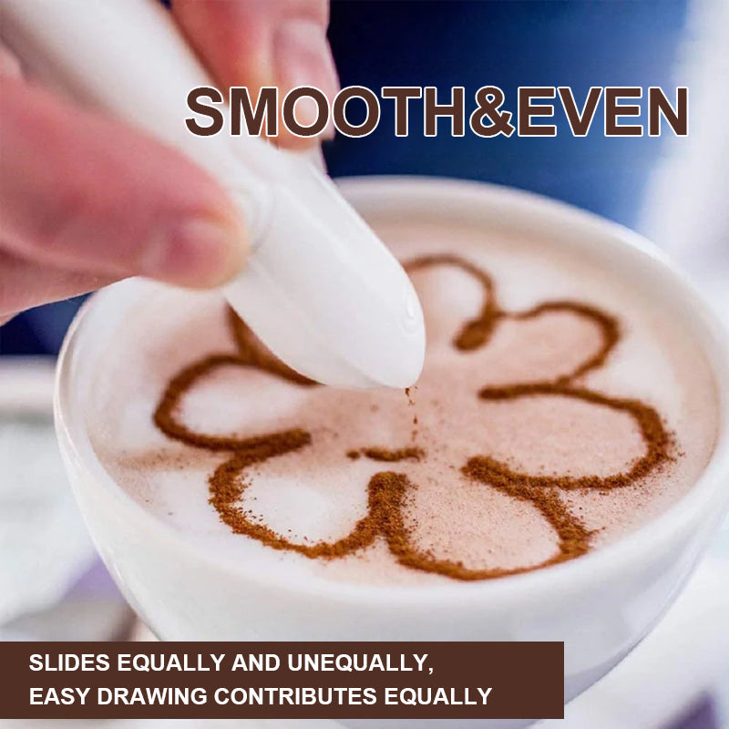 Penna decorativa per caffè e latte art