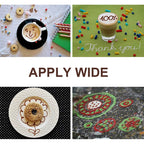 Penna decorativa per caffè e latte art