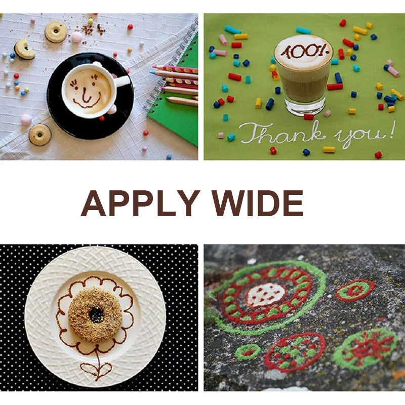 Penna decorativa per caffè e latte art