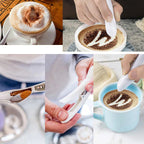 Penna decorativa per caffè e latte art