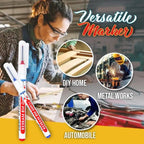 Pennarello per fori profondi con punta lunga – Resistente a sbavature e acqua (set da 3)